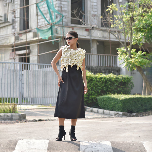 Gilded Flow Dress