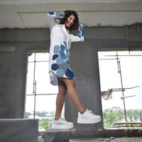 Side view of Circular Disc_Denim Shirt Dress For Women