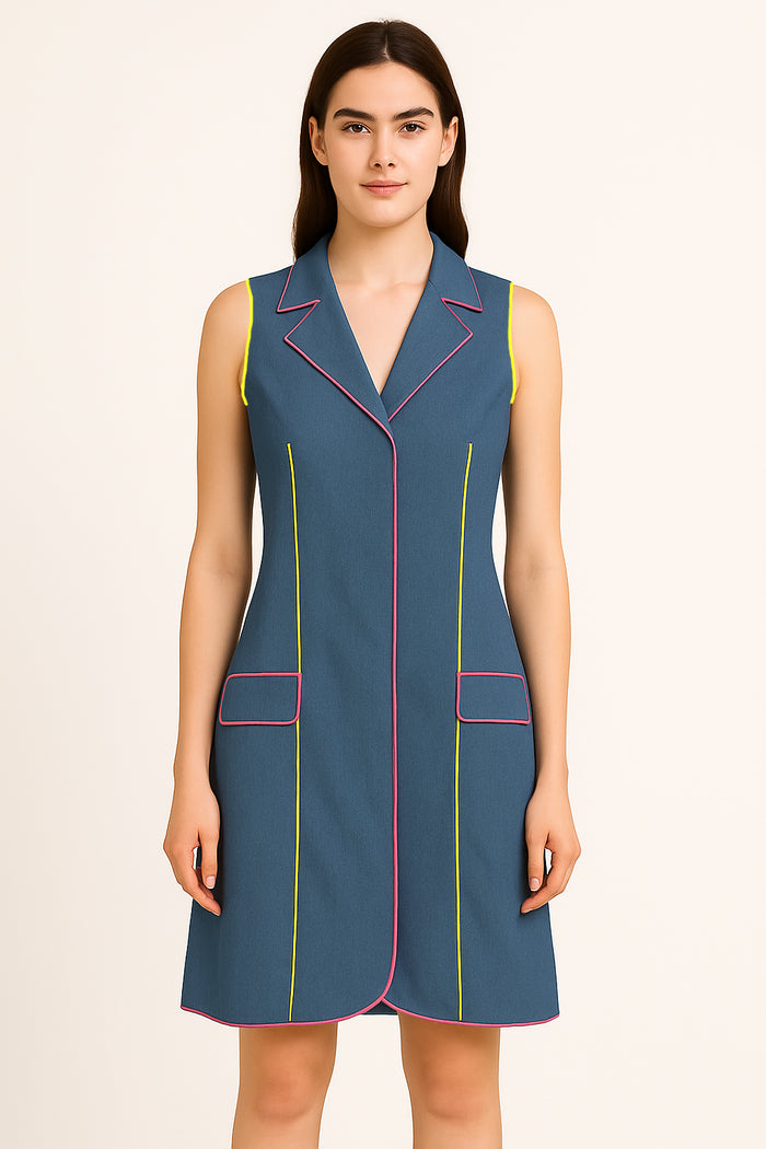 Neon Piped Dress