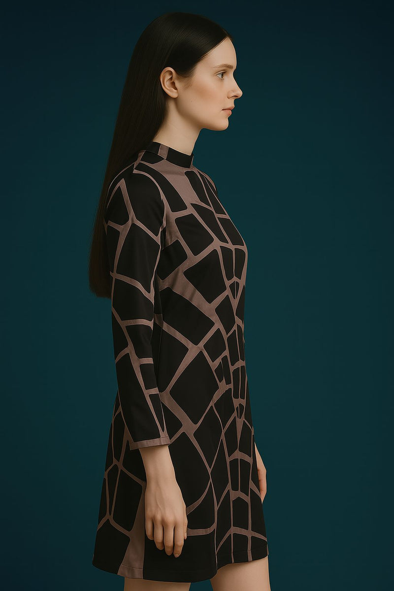 Mosaic Illusion Dress