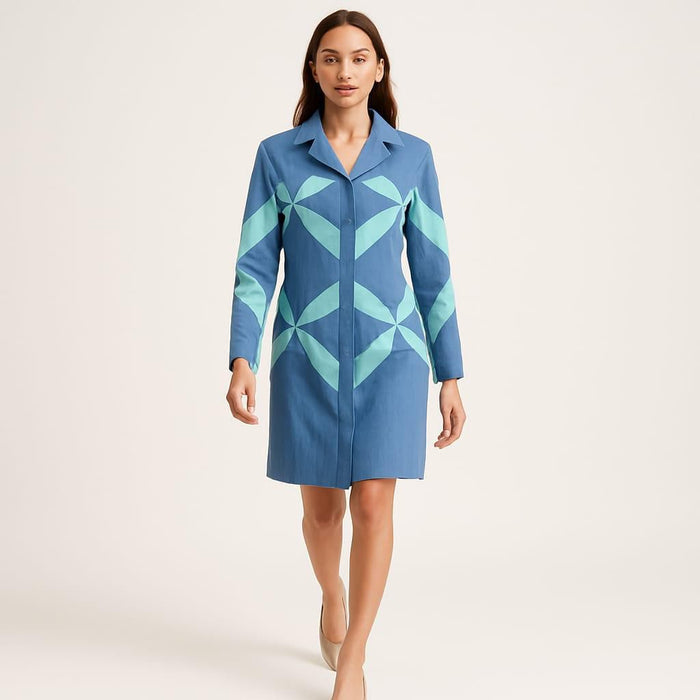 Prism Bloom Shirt Dress
