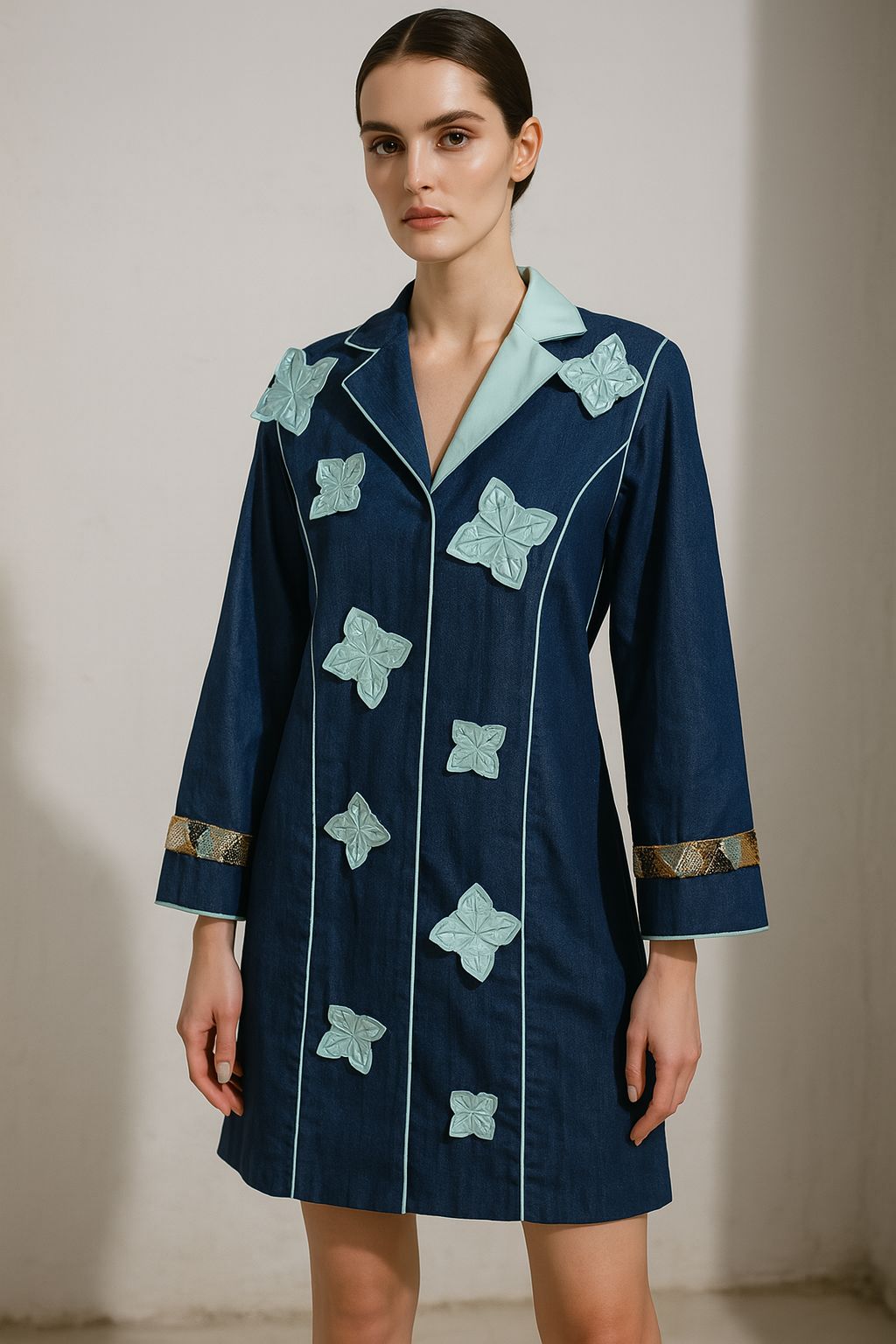 Verdant Bloom Coat Dress