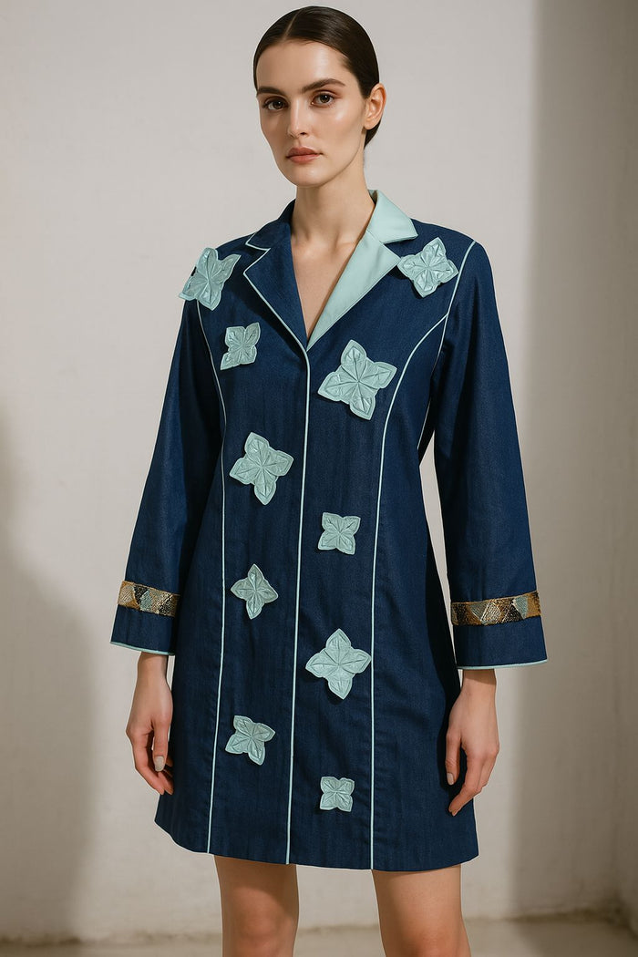 Verdant Bloom Coat Dress