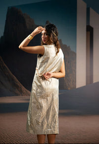 Verdant Trace Wrap Dress