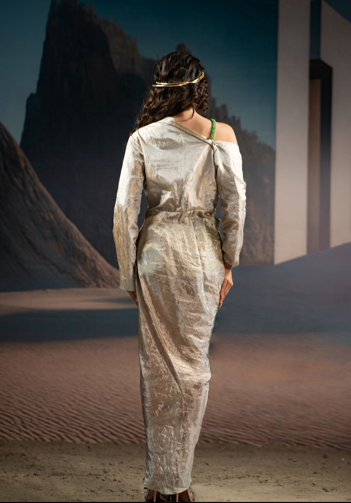 Celestial Draped Dress