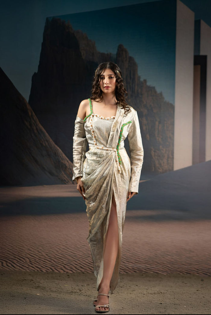 Celestial Draped Dress