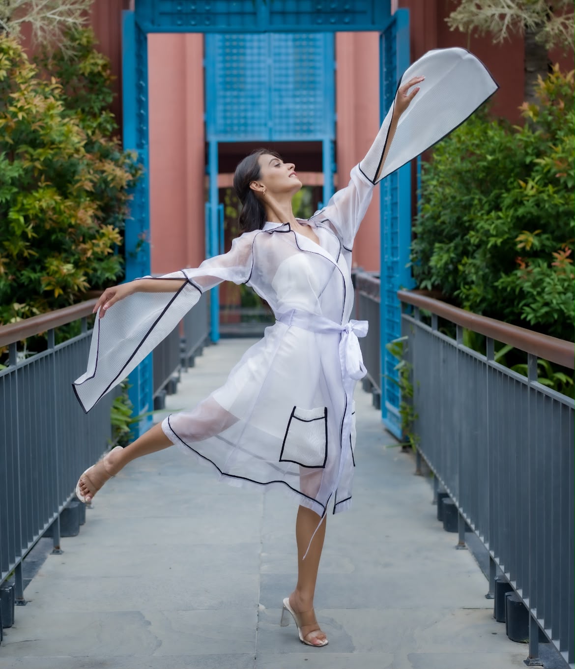 Opaline trench coat